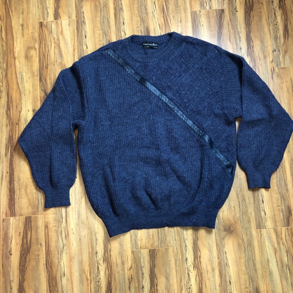 Wool Blend Sweater 80s Grunge Grandpa